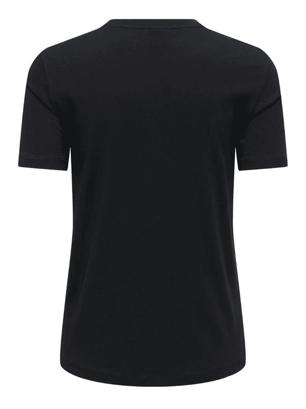 ONLY DROP4 T-Shirt Only Dog Glesses Nero