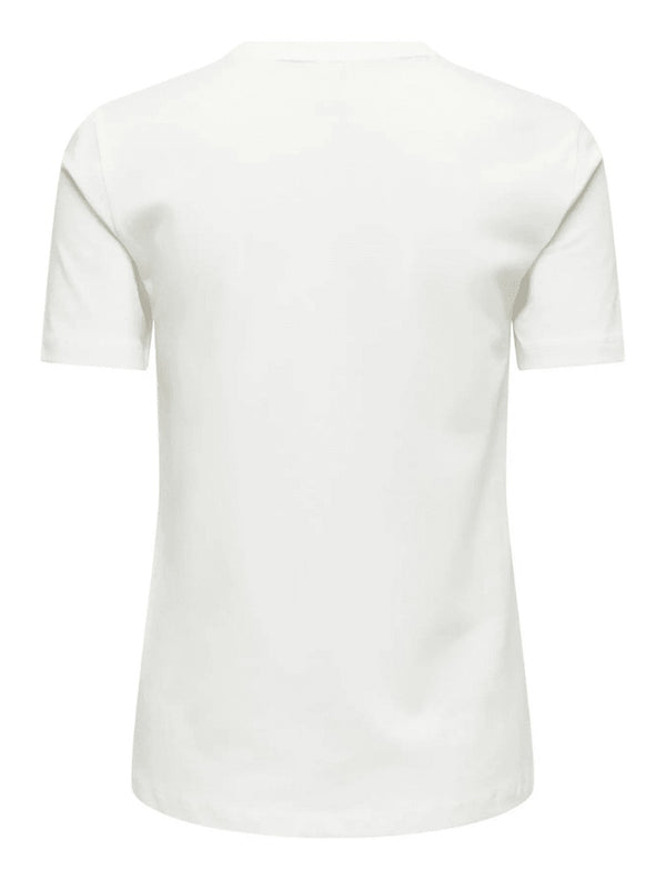 ONLY DROP4 T-Shirt Only Dancer Dog Ride Bianco