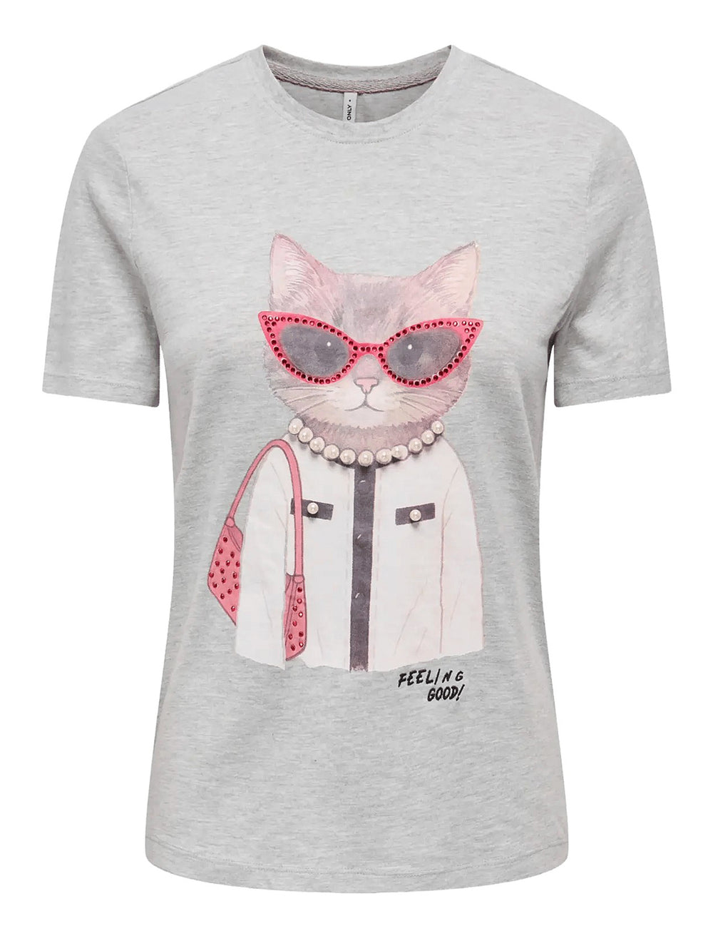 ONLY DROP4 T-Shirt Only Onlbaria Grigio