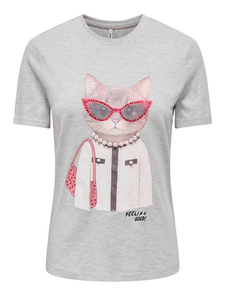 ONLY DROP4 T-Shirt Only Onlbaria Grigio