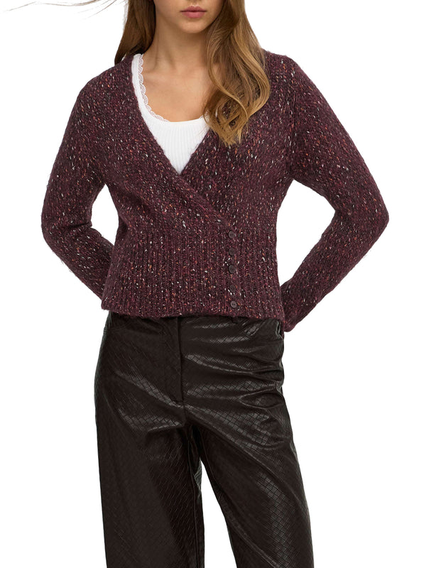 ONLY DROP4 Cardigan Onlzille Only Bordeaux
