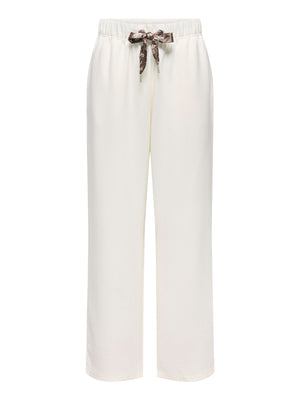 ONLY DROP4 Pantalone Tuta Only Onlscarlet New String Pant Cs - Bianco