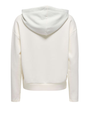 ONLY DROP4 Felpa Only Onlscarlet New String Hood - Bianco