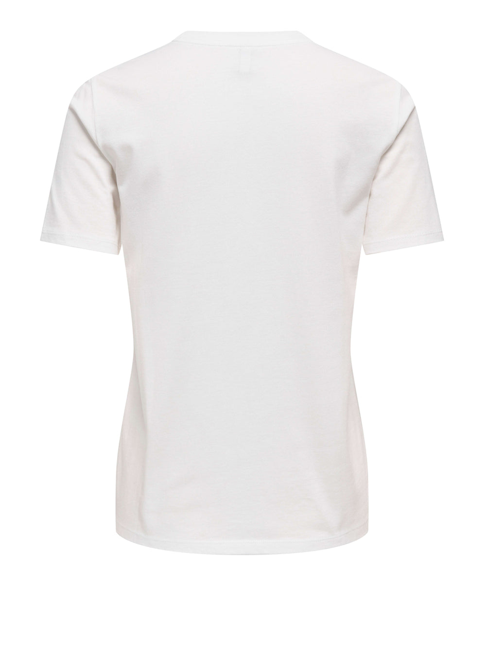 ONLY DROP4 T-Shirt Only Onlsanja Neck Bling - Bianco
