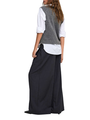 ONLY DROP4 Gilet Only Onlolivia Sl Button - Grigio