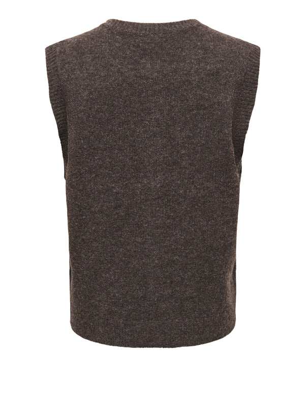 ONLY DROP4 Gilet Only Onlolivia Sl Button - Grigio