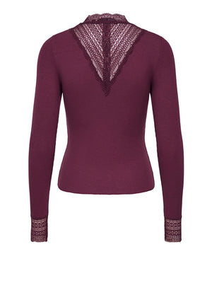 ONLY DROP5 Maglia Only Onltilde - Bordeaux