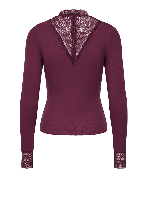 ONLY DROP5 Maglia Only Onltilde - Bordeaux