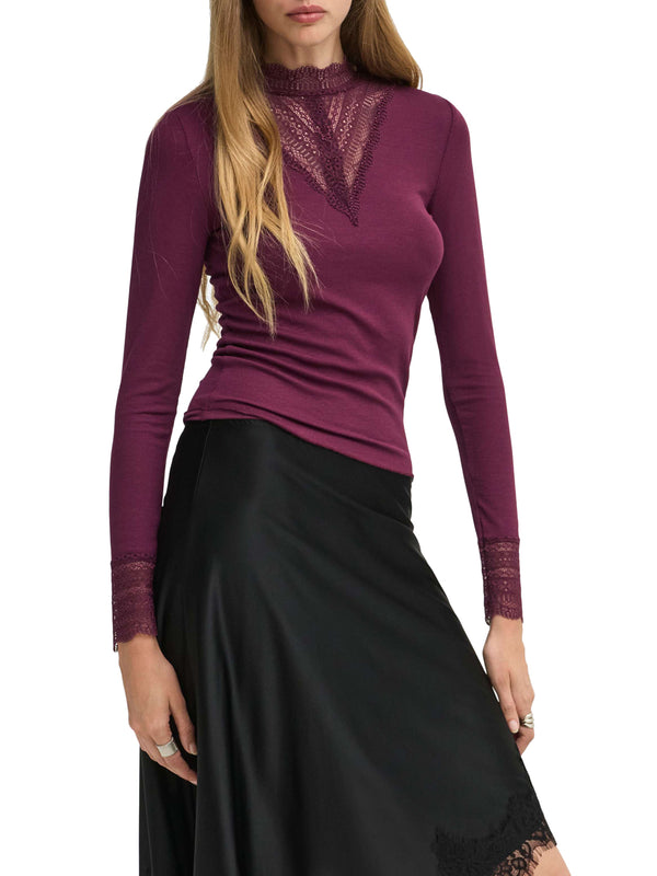 ONLY DROP5 Maglia Only Onltilde - Bordeaux