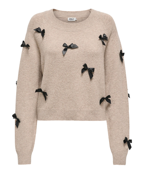 ONLY DROP5 Maglia Only Onlnoelle Beige