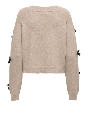 ONLY DROP5 Maglia Only Onlnoelle Beige