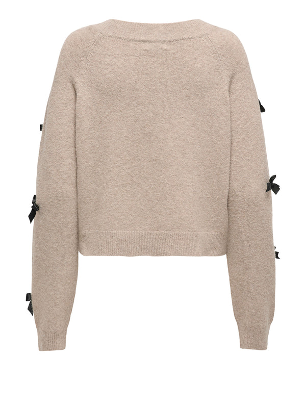 ONLY DROP5 Maglia Only Onlnoelle Beige