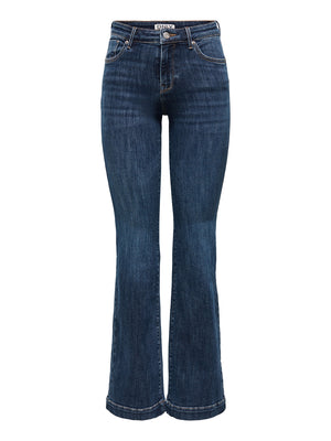 ONLY DROP5 Jeans Only Onlpower Md Flared Pushup Dnm Gen332Noos Denim