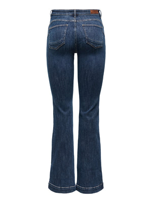 ONLY DROP5 Jeans Only Onlpower Md Flared Pushup Dnm Gen332Noos Denim