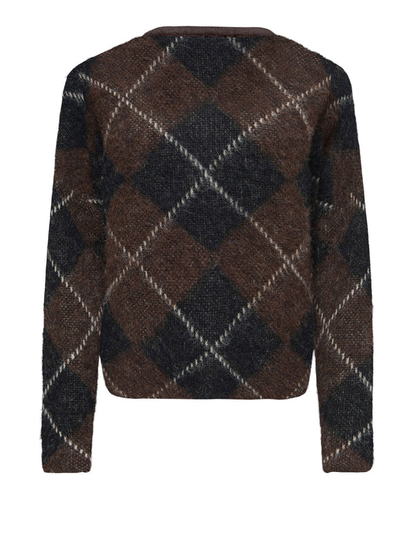 ONLY DROP5 Cardigan Only Onlnoeme Ls O-Neck Knt - Marrone