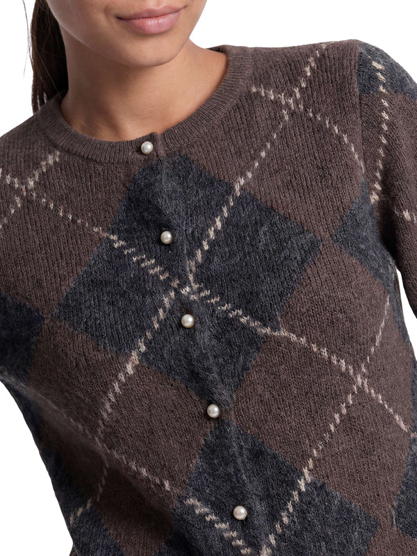 ONLY DROP5 Cardigan Only Onlnoeme Ls O-Neck Knt - Marrone