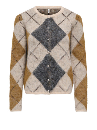 ONLY DROP5 Cardigan Only Onlnoeme Ls O-Neck Knt - Grigio