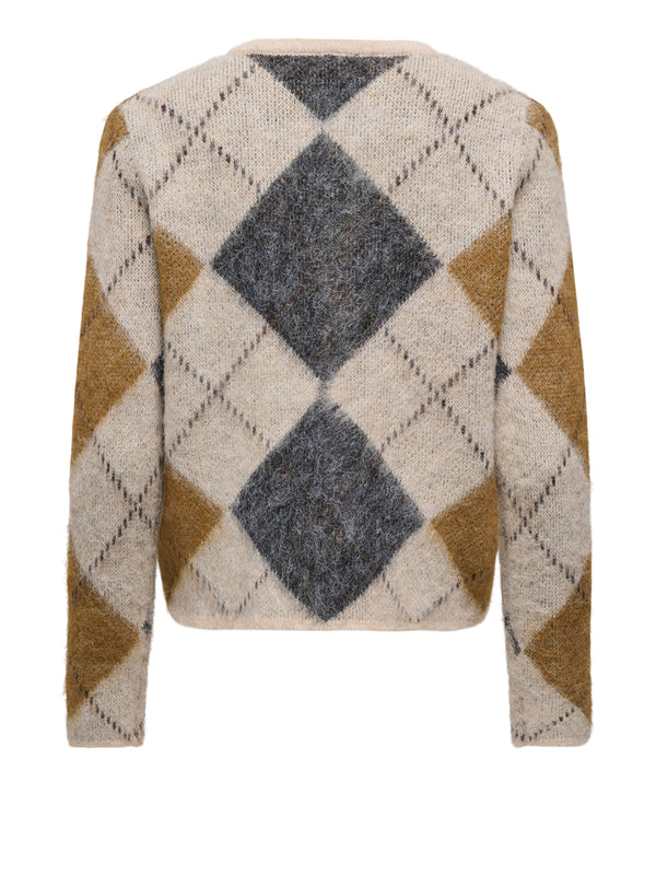 ONLY DROP5 Cardigan Only Onlnoeme Ls O-Neck Knt - Grigio
