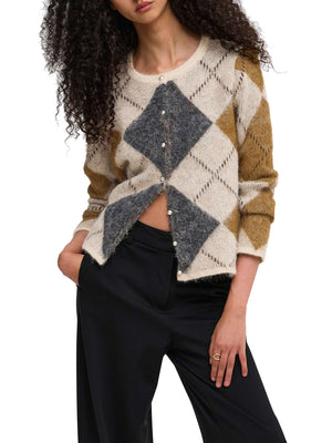 ONLY DROP5 Cardigan Only Onlnoeme Ls O-Neck Knt - Grigio