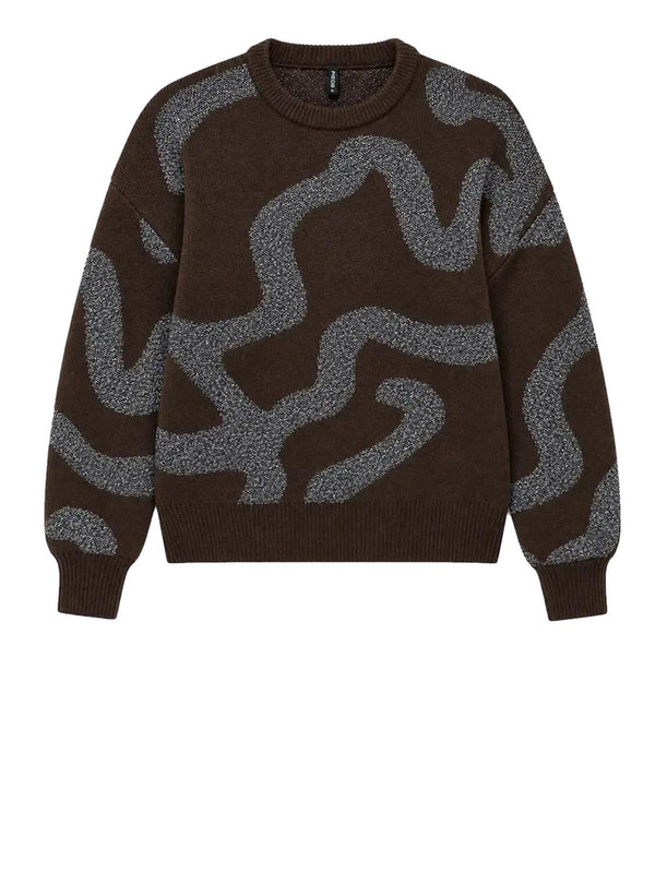 Only Maglione Girocollo Rosie ONLY - Marrone