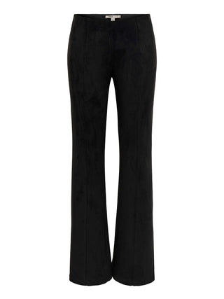 ONLY DROP5 Leggings Only Onlabena Mw Faux Suede Flar - Nero