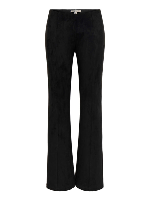ONLY DROP5 Leggings Only Onlabena Mw Faux Suede Flar - Nero