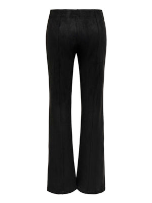 ONLY DROP5 Leggings Only Onlabena Mw Faux Suede Flar - Nero