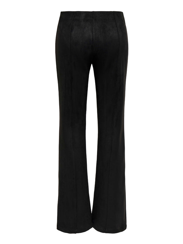 ONLY DROP5 Leggings Only Onlabena Mw Faux Suede Flar - Nero