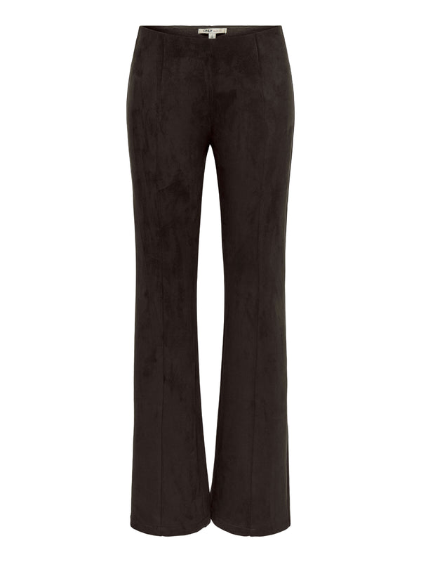 ONLY DROP5 Leggings Only Onlabena Mw Faux Suede Flar - Marrone