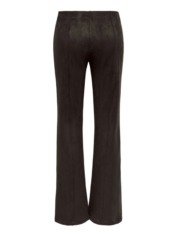 ONLY DROP5 Leggings Only Onlabena Mw Faux Suede Flar - Marrone