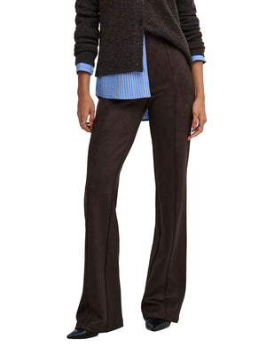 ONLY DROP5 Leggings Only Onlabena Mw Faux Suede Flar - Marrone