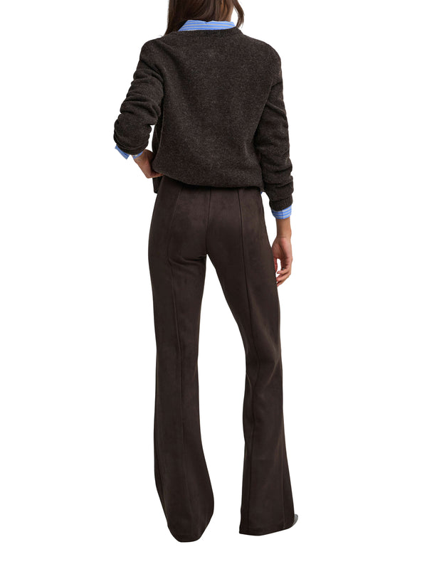 ONLY DROP5 Leggings Only Onlabena Mw Faux Suede Flar - Marrone