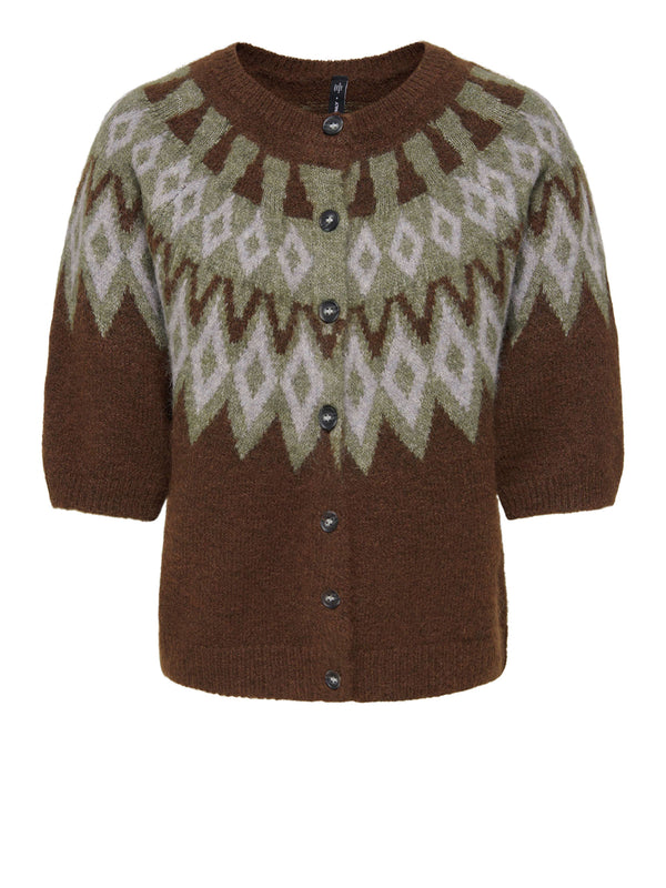 ONLY DROP5 Cardigan Onlreykja Marrone