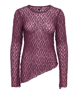 ONLY DROP6 Maglia Donna - Bordeaux