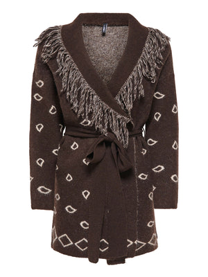 ONLY DROP6 Cardigan Donna - Marrone
