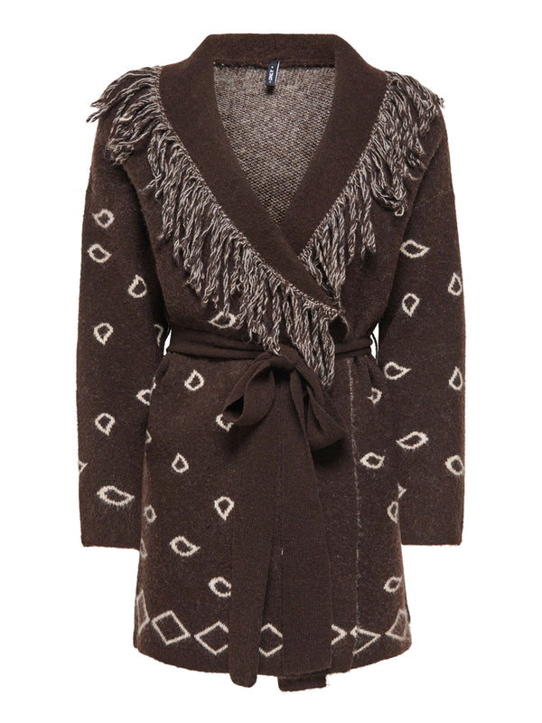 ONLY DROP6 Cardigan Donna - Marrone