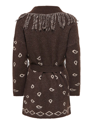 ONLY DROP6 Cardigan Donna - Marrone
