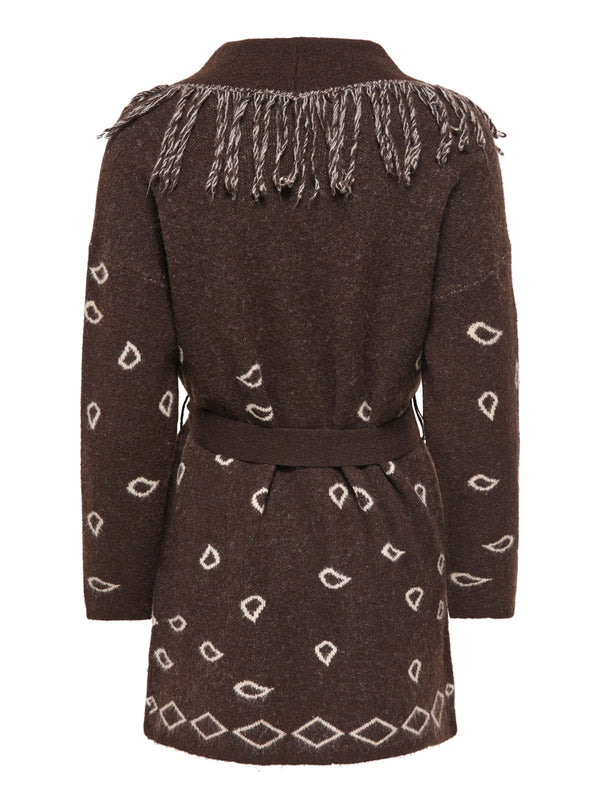 ONLY DROP6 Cardigan Donna - Marrone