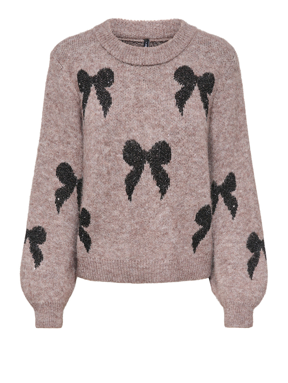Only Maglione Only Onldoffa Ls O-Neck Glitter Grigio