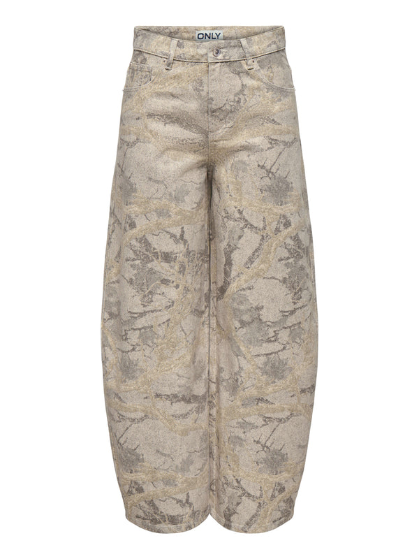 ONLY DROP7 Pantalone Cargo Donna - Grigio