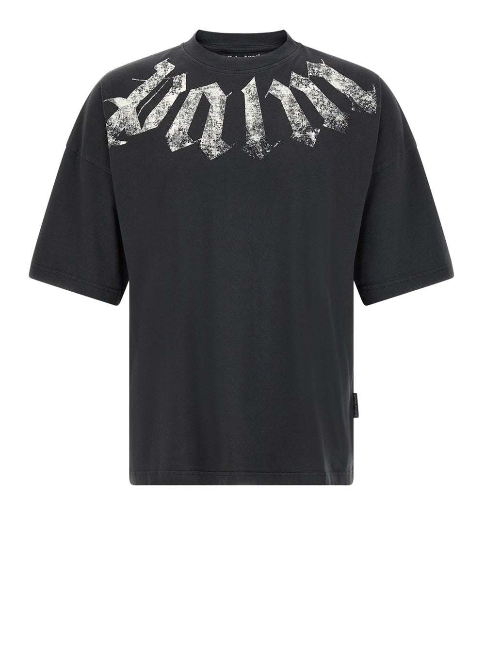 PALM ANGELS T-Shirt Big Neck Logo Loose Tee Nero