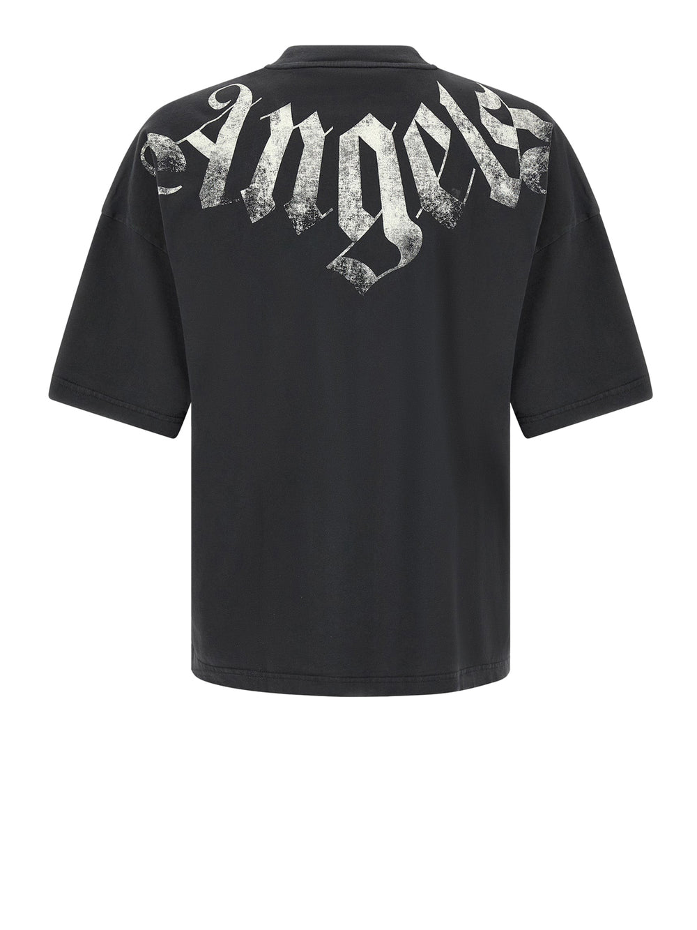 PALM ANGELS T-Shirt Big Neck Logo Loose Tee Nero