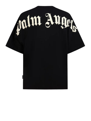 PALM ANGELS T-Shirt Palm Angels Classic Logo Over Tee - Nero