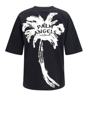 PALM ANGELS T-Shirt Palm Drift Back Over Tee Nero