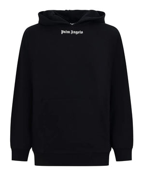 PALM ANGELS Felpa Palm Angels Classic Logo Over Hoodie - Nero