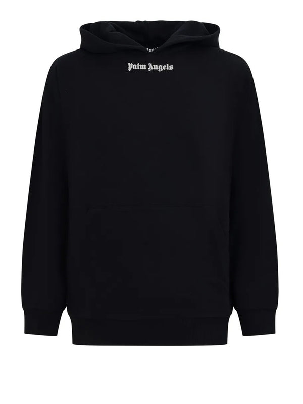 PALM ANGELS Felpa Palm Angels Classic Logo Over Hoodie - Nero