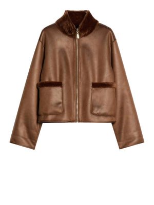 PENNY BLACK BLACK Giacca Penny Black Boxy Fit Reversibile Marrone