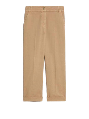 PENNY BLACK BLACK Pantaloni Penny Black Carrot Fit In cotone Cammello