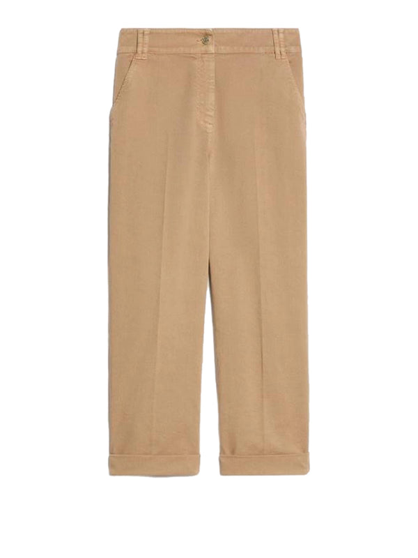 PENNY BLACK BLACK Pantaloni Penny Black Carrot Fit In cotone Cammello