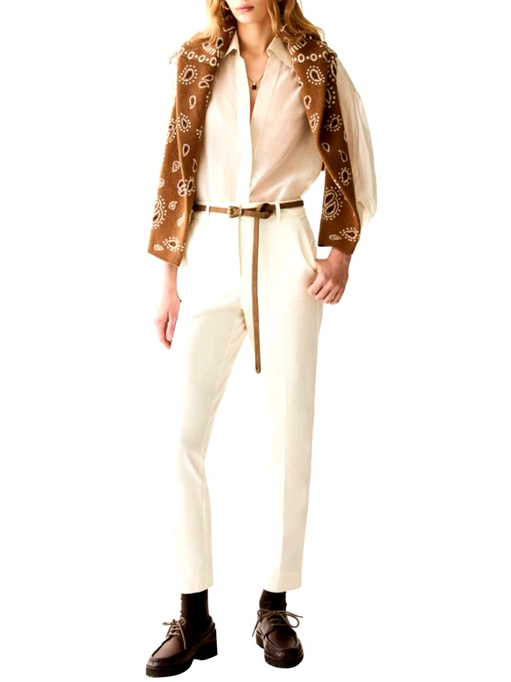 PENNY BLACK Pantalone Penny Black Slim Fit Bianco